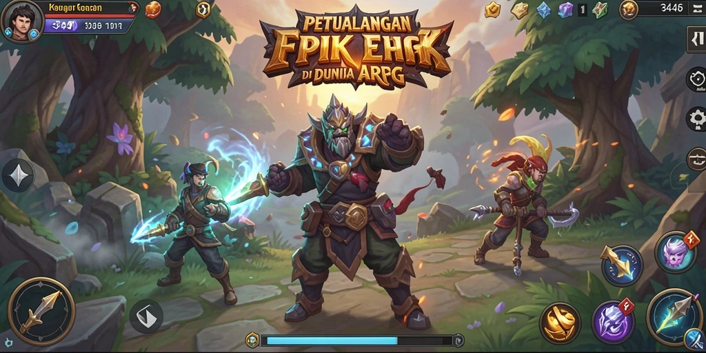 Tangkapan layar menampilkan aksi seru gameplay ARPG 3446.