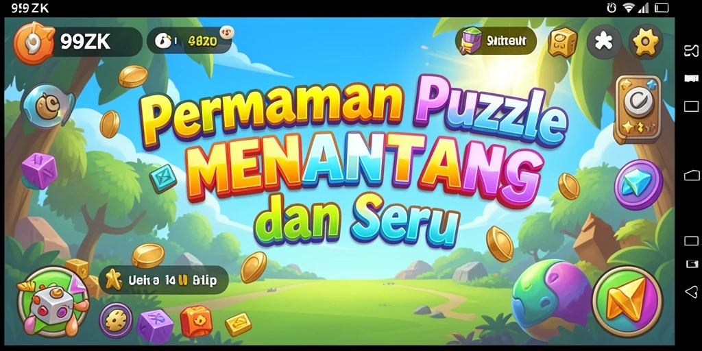 Screenshot utama 99ZK menampilkan gameplay Puzzle yang menarik.