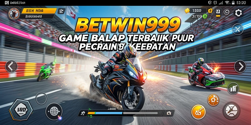 Tampilan menegangkan dalam balapan di BETWIN999 dengan latar belakang indah