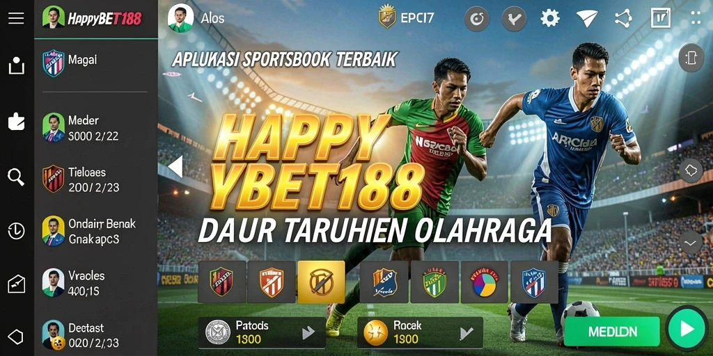 Tampilan gameplay Sportsbook yang menarik di HAPPYBET188.