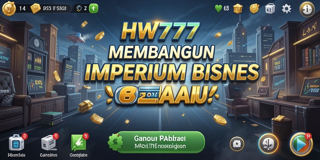 Screenshot utama HW777 menampilkan gameplay Tycoon yang seru dan interaktif.