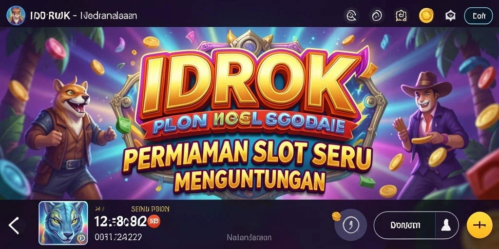 Tampilan gameplay IDROK yang penuh warna dan menarik.