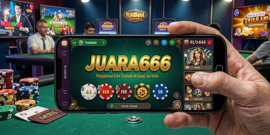 Tampilan gameplay Live Casino yang memukau dan interaktif.
