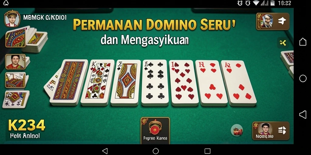 Tampilan permainan Domino yang seru dan interaktif.