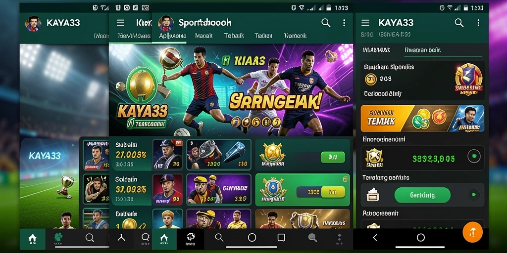 Screenshot utama KAYA33 menampilkan antarmuka taruhan yang interaktif.