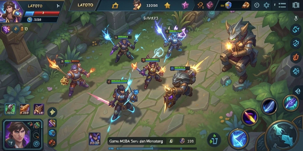 Tampilan gameplay seru dan kompetitif di LATOTO.