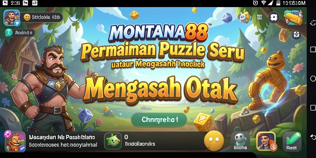 Screenshot utama MONTANA88 menampilkan gameplay puzzle yang menarik.
