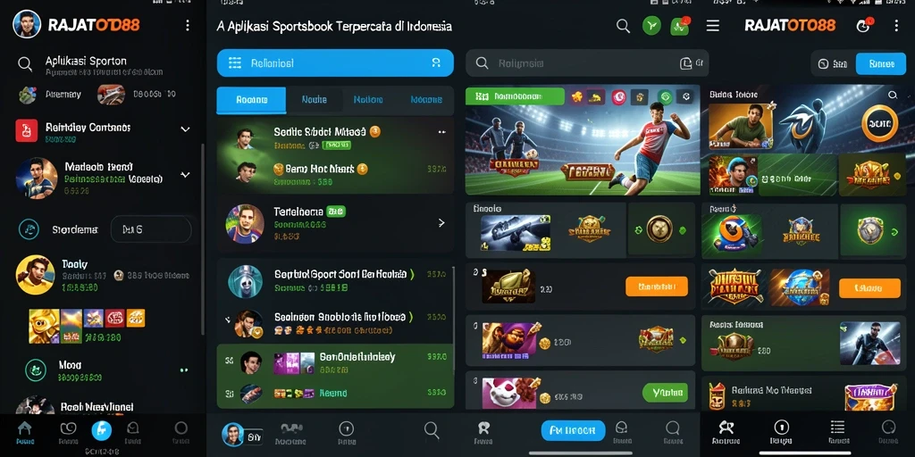 Tampilan gameplay Sportsbook RAJATOTO88 yang menarik dan informatif.