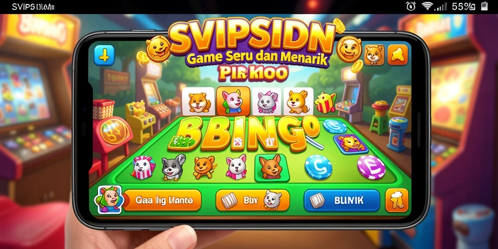 Tampilan gameplay seru di SVIPSIDN dengan keceriaan bermain Bingo.