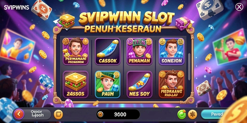Tampilan gameplay menarik dari SVIPWINS yang penuh warna.