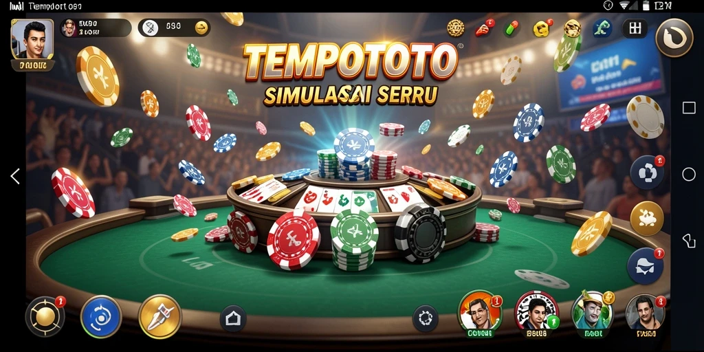 Screenshot TEMPOTOTO menampilkan gameplay pengaturan taruhan yang menegangkan.